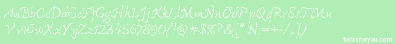 FreemouseItcTt Font – White Fonts on Green Background
