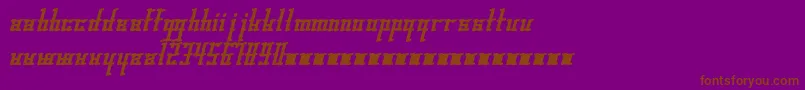 Gleesteak Font – Brown Fonts on Purple Background