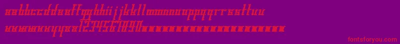 Gleesteak Font – Red Fonts on Purple Background