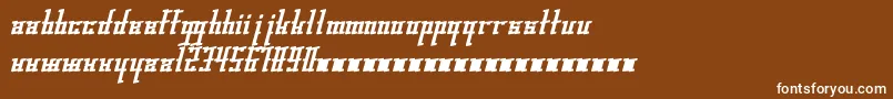 Gleesteak Font – White Fonts on Brown Background