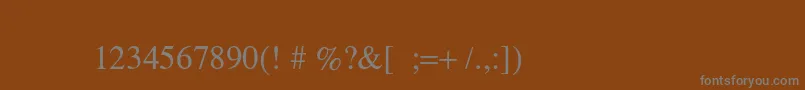 Шрифт Symbolo – серые шрифты на коричневом фоне
