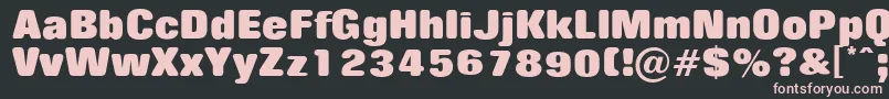 RollingNoOne Font – Pink Fonts on Black Background