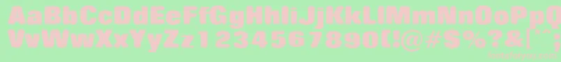 RollingNoOne Font – Pink Fonts on Green Background