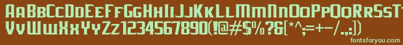 JLogRebellionSerifSmallCaps Font – Green Fonts on Brown Background