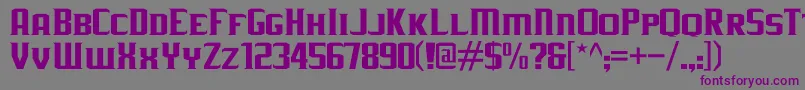 JLogRebellionSerifSmallCaps-Schriftart – Violette Schriften auf grauem Hintergrund
