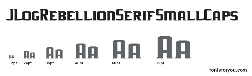 JLogRebellionSerifSmallCaps Font Sizes