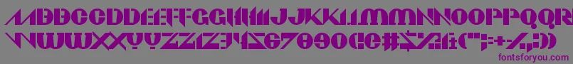 Viadukt Font – Purple Fonts on Gray Background