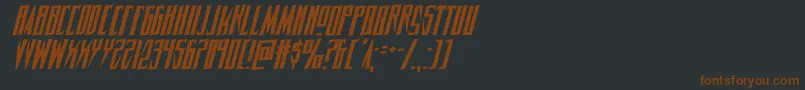 Timberwolfrotal2 Font – Brown Fonts on Black Background