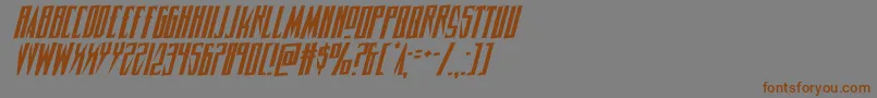 Timberwolfrotal2 Font – Brown Fonts on Gray Background