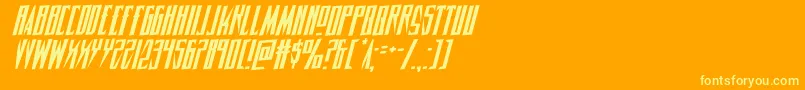 Timberwolfrotal2 Font – Yellow Fonts on Orange Background