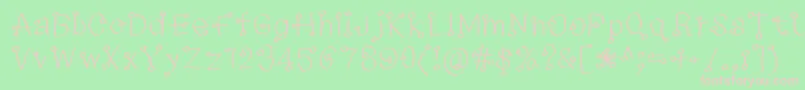 73235f Font – Pink Fonts on Green Background