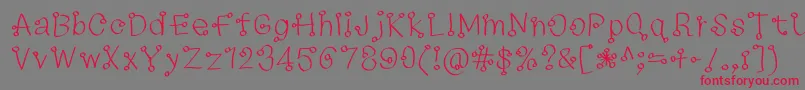 73235f Font – Red Fonts on Gray Background