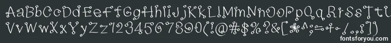 73235f Font – White Fonts on Black Background