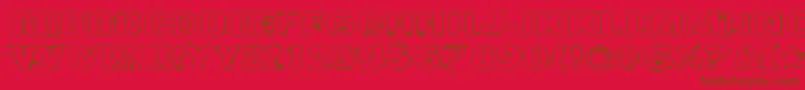 Drop Font – Brown Fonts on Red Background