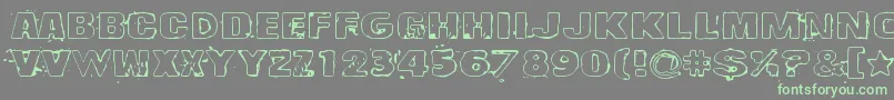 Lisätietoja Drop-fontista Drop-fontti – vihreät fontit harmaalla taustalla