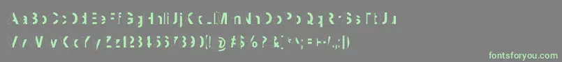 More about MashySchizoid Font MashySchizoid Font – Green Fonts on Gray Background