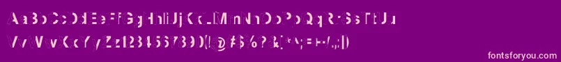 MashySchizoid Font – Pink Fonts on Purple Background