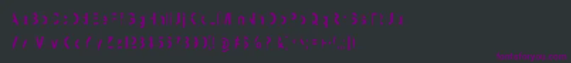 Więcej informacji o czcionce MashySchizoid Czcionka MashySchizoid – fioletowe czcionki na czarnym tle