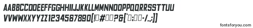 Шрифт FyodorBoldcondensedoblique – шрифты Mega Man