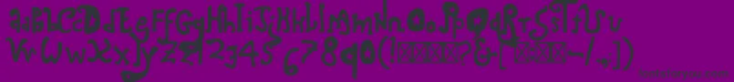 CraigRegular Font – Black Fonts on Purple Background