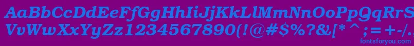 fuente TextbookDemiItalic – Fuentes Azules Sobre Fondo Morado