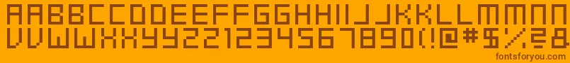 Шрифт Swfit – коричневые шрифты на оранжевом фоне