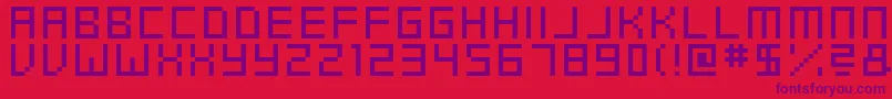 Swfit Font – Purple Fonts on Red Background