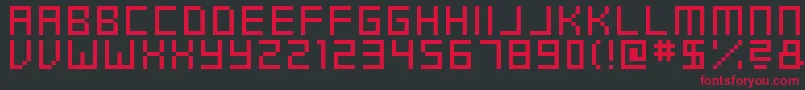 フォントSwfit – 黒い背景に赤い文字
