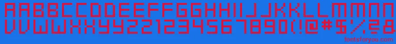 Swfit Font – Red Fonts on Blue Background