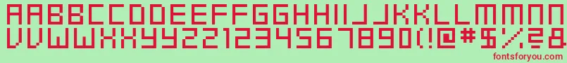 Swfit Font – Red Fonts on Green Background