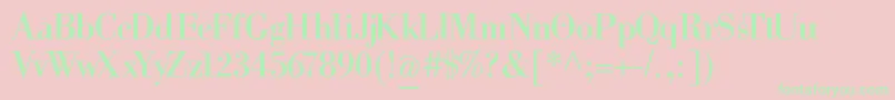 Helpusgiambattista Font – Green Fonts on Pink Background