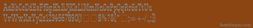 Westside Font – Gray Fonts on Brown Background