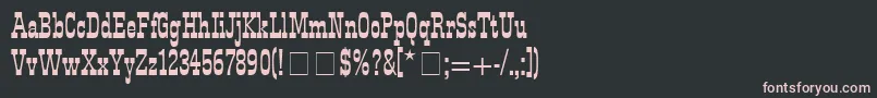 Westside Font – Pink Fonts on Black Background