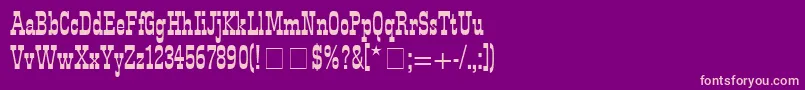 Westside Font – Pink Fonts on Purple Background