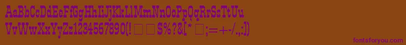 Westside Font – Purple Fonts on Brown Background