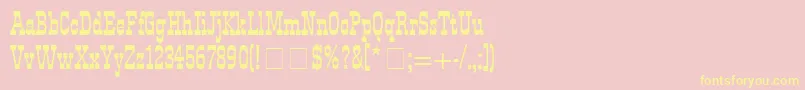 Westside Font – Yellow Fonts on Pink Background
