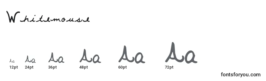 Whitemouse Font Sizes