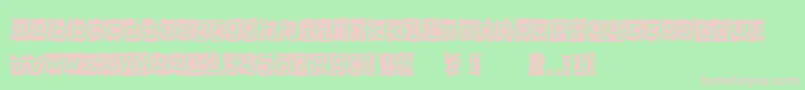 フォントPapercut – 緑の背景にピンクのフォント