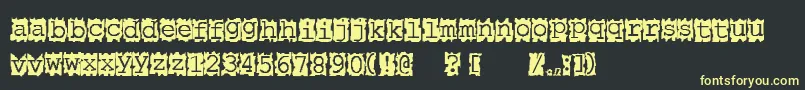 More about Papercut Font Papercut Font – Yellow Fonts on Black Background