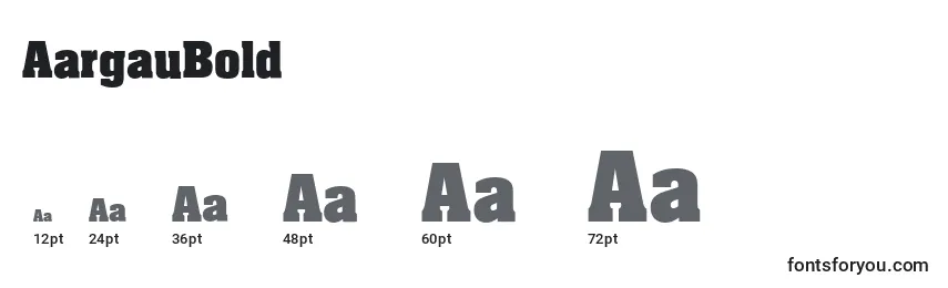 AargauBold Font Sizes
