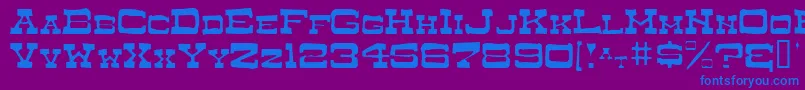 Police DryGoodsAntiqueSmcJl – polices bleues sur fond violet