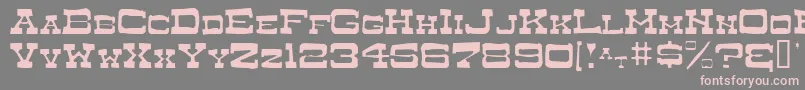 DryGoodsAntiqueSmcJl Font – Pink Fonts on Gray Background