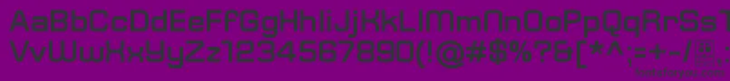 TypoSquareBoldDemo-fontti – mustat fontit violetilla taustalla