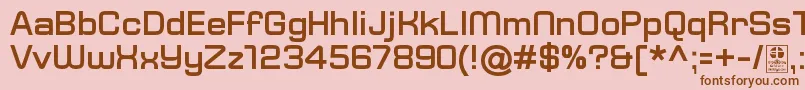 fuente TypoSquareBoldDemo – Fuentes Marrones Sobre Fondo Rosa