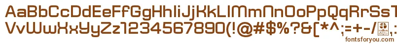 Шрифт TypoSquareBoldDemo – коричневые шрифты