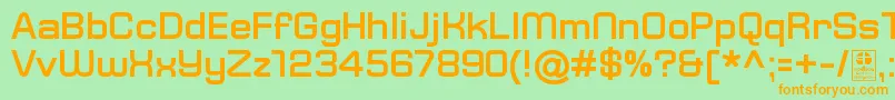 fuente TypoSquareBoldDemo – Fuentes Naranjas Sobre Fondo Verde