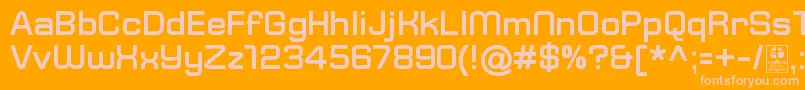 Más sobre la fuente TypoSquareBoldDemo fuente TypoSquareBoldDemo – Fuentes Rosadas Sobre Fondo Naranja