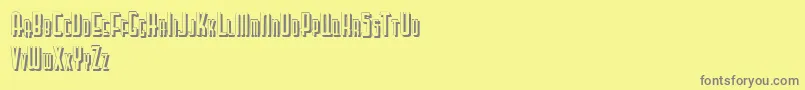 Подробнее о шрифте Letteringdecoshadow Шрифт Letteringdecoshadow – серые шрифты на жёлтом фоне