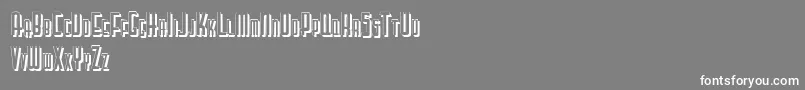 Letteringdecoshadow Font – White Fonts on Gray Background