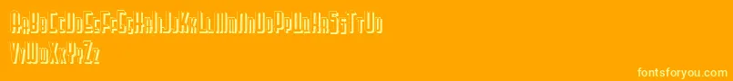 Lisätietoja Letteringdecoshadow-fontista Letteringdecoshadow-fontti – keltaiset fontit oranssilla taustalla